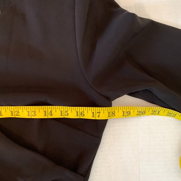 Marciano Guess Dress Size Med Black Zipper Long Sleeve Midi Length Cocktail NWT - Picture 9 of 11